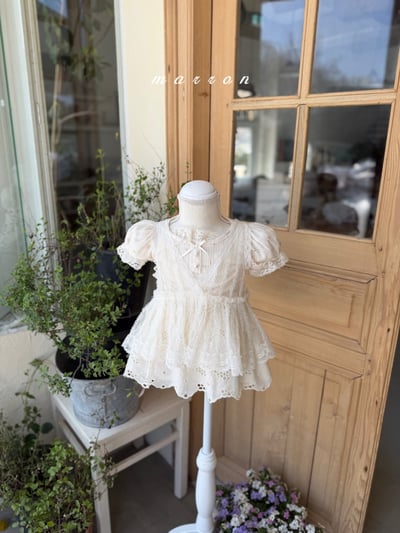 Marron13｜(1y-6y) 鏤空花邊蕾絲裙6