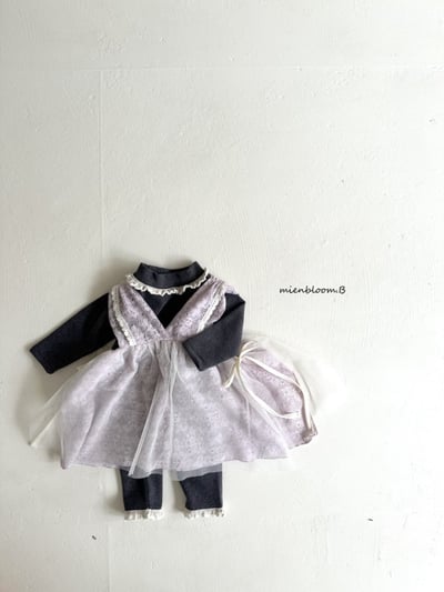 Bloom.b44｜(0m-24m/85cm-125cm) 蕾絲薄紗背心洋裝11