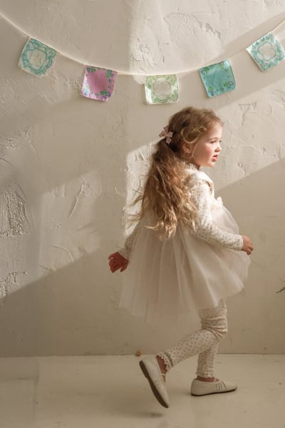 FLO16｜(75-140) 2色蕾絲滾邊薄紗洋裝19