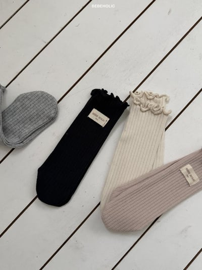 Bebe holic14｜(3m-18m) 木耳滾邊無根襪12