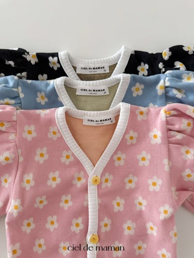 Cieldemaman｜(3-15m) 春天花朵包屁衣4