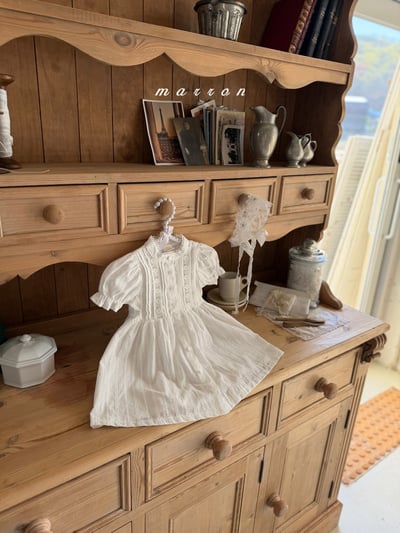 Marron03｜(3m-18m 1y-6y) 公主泡泡袖套裝4