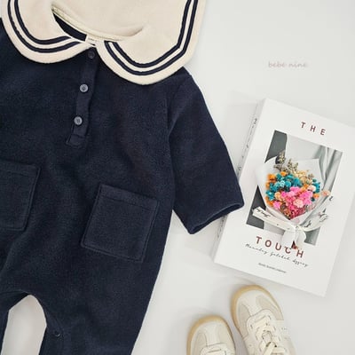 bebe nine13 (55cm-75cm) 2色水手領連身衣12