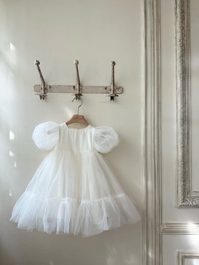 MONBEBE｜(55-120cm) 手足裝．	週歲婚禮必買薄紗洋裝3