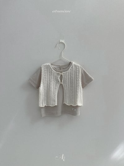 Atomeme41｜(70-110) 針織排扣背心4