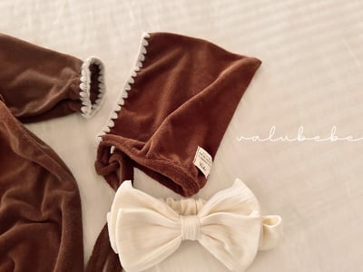 Valubebe37｜(65-80) 滾邊精靈綁帶帽17