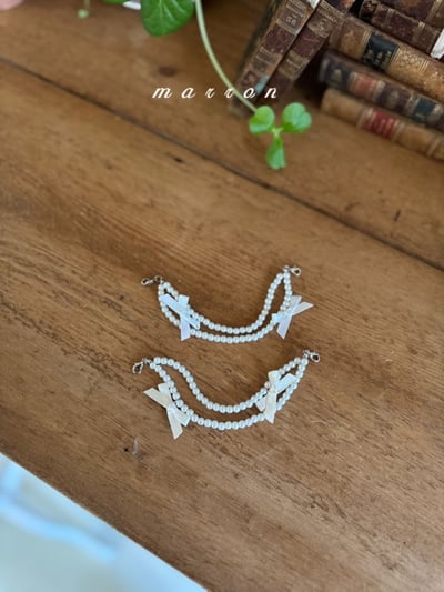 Marron53｜(1y-6y) 蕾絲層次褲裙不含珍珠吊墜15