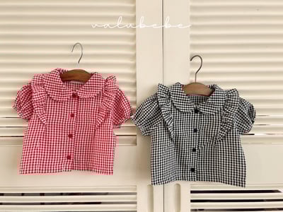 Valubebe 48｜(65-90cm) 班迪格紋襯衫1