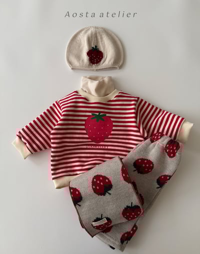 AOSTA05｜(6m-5y) 印花針織圍巾16