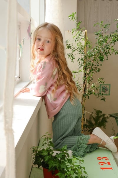 FLO19｜(75-140) 3色印花開襟外套6