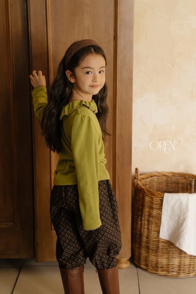 OREN37｜(85-120cm) 荷葉滾邊上衣9