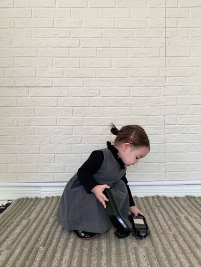 JE608｜(80cm-110cm) 學院素面背心洋裝/花邊領上衣16