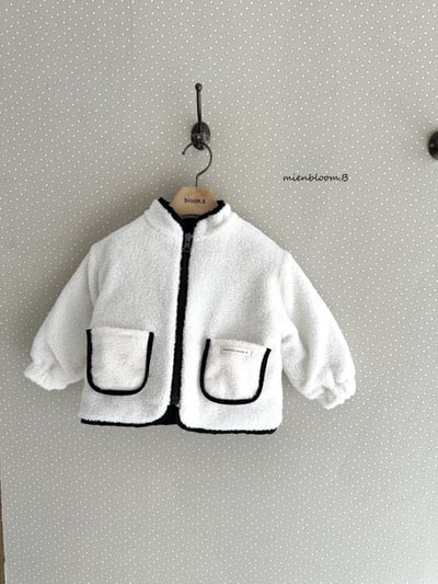 Bloom.b45｜(0m-24m/85cm-125cm) 蝴蝶結印花絎縫雙面刷毛外套2