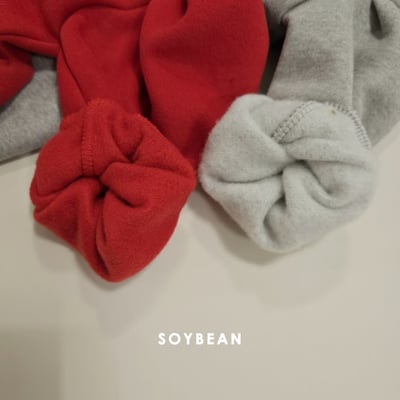 Soybean26｜(75cm-118cm) 蝴蝶緞帶印花公主袖洋裝2