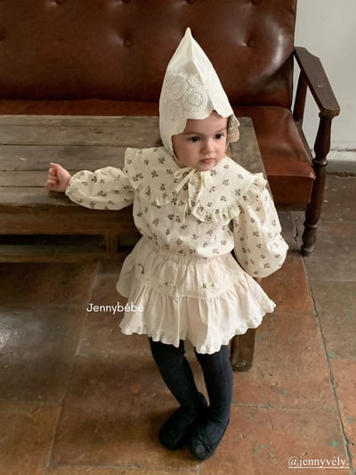 JE473｜(73-100cm) 玫瑰花蕾絲邊包屁裙13