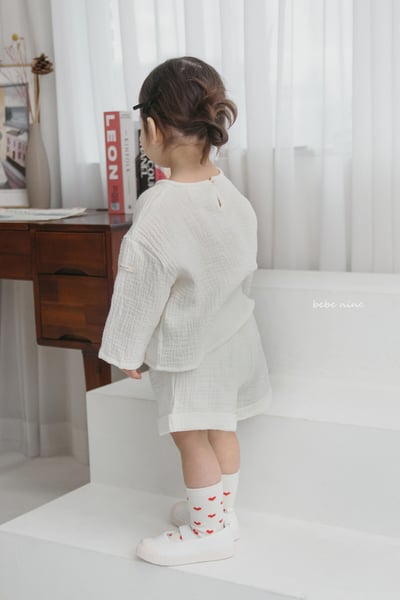 bebe nine25  (65-115) 2色棉麻素面套裝4