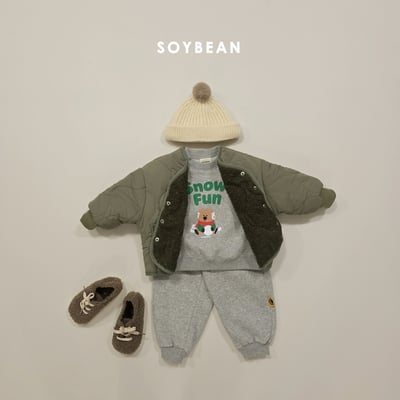 Soybean48｜(75cm-118cm) 雪球印花休閒套裝13