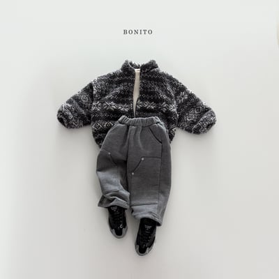 Bonito36｜(75cm-125cm) 鉚釘設計直筒褲8