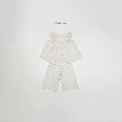 bebe nine19  (65cm-115cm) 2色天使寬鬆褲套裝3