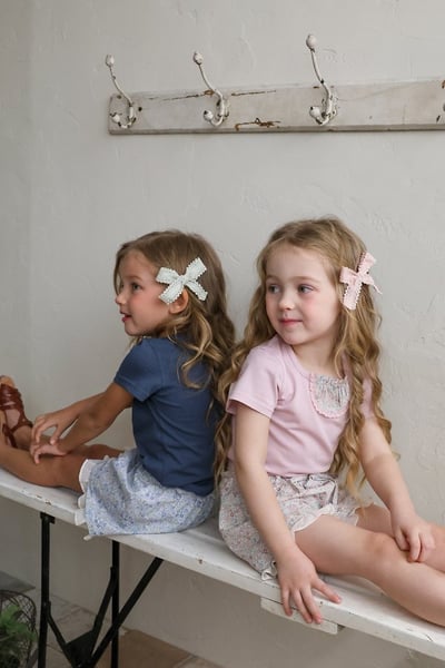 FLO32｜(75-140) 田園碎花荷葉滾邊短褲24