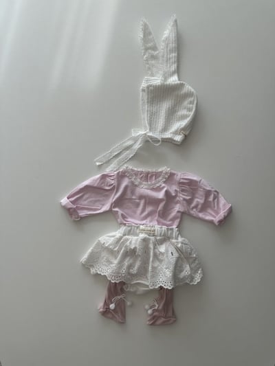 Bloom.b06｜(0m-7y) 春日蕾絲花邊領上衣6