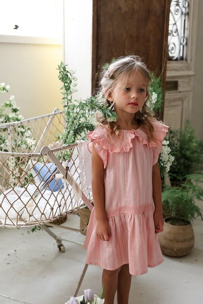 FLO31｜(75-140) 荷葉領蛋糕洋裝12