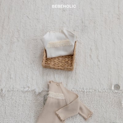 Bebe holic12｜(3m-18m) 蕾絲捲邊上衣6