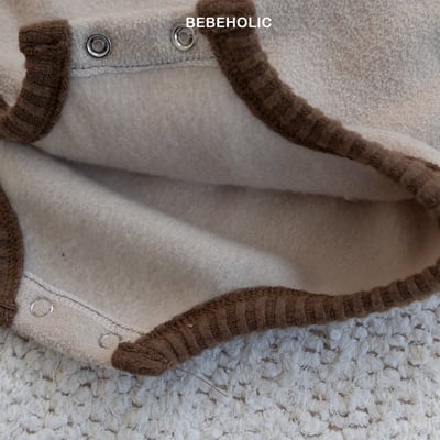 Bebe holic40｜(3m-18m) 滾邊鈕扣包屁褲9