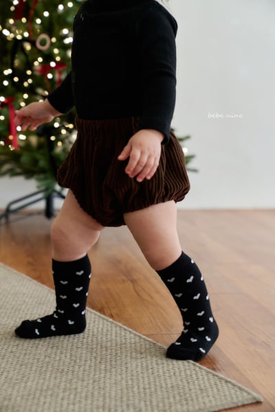 bebe nine01 (0m-36m) 1色愛心高筒襪四雙組13