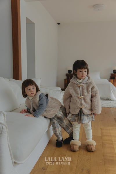 lala land53｜(75cm-120cm) 2色牛角扣刷毛連帽外套15