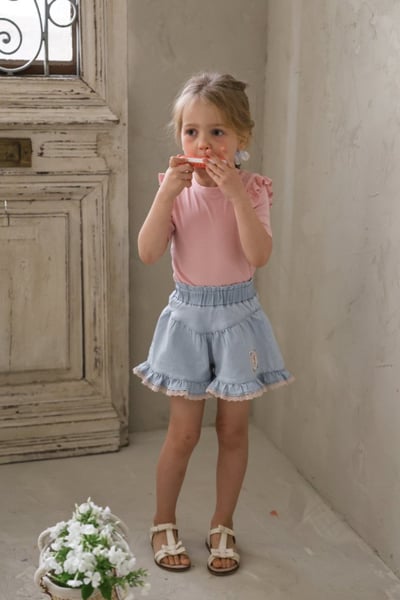 FLO16｜(75-140) 荷葉肩邊上衣11