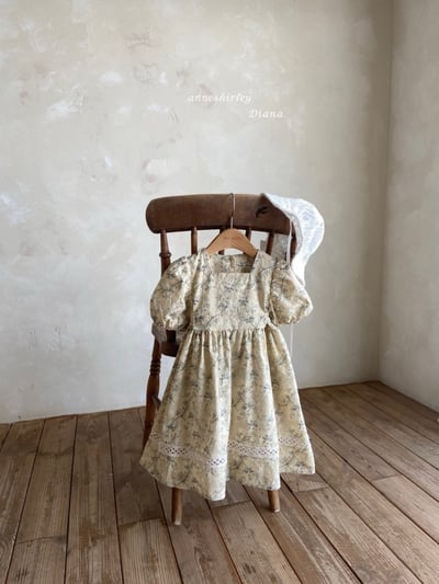 Anne Shirley30｜(1y-5y) 3色古典玫瑰花卉洋裝4