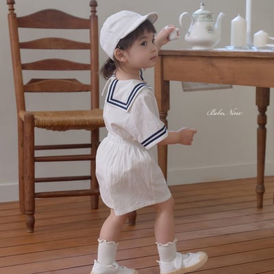 bebe nine36  (65cm-115cm) 3色海軍線條領套裝13