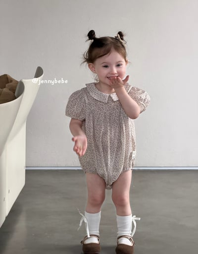 JE695｜(66-90cm) 田園碎花包屁衣17