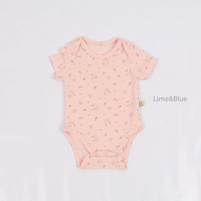 LIME&BLUE12｜(55-80cm)  黃油花包屁衣12