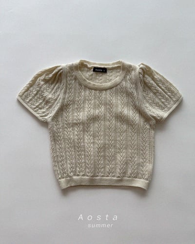 AOSTA32｜(1y-5y) 3款針織鏤空紋上衣15