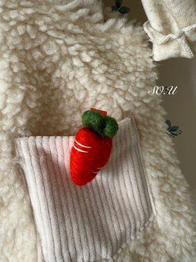 S0.U10｜(12m-M)  毛毛愛心吊帶褲12