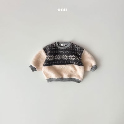 onu 29｜(70cm-115cm) 北歐印花刷毛上衣5