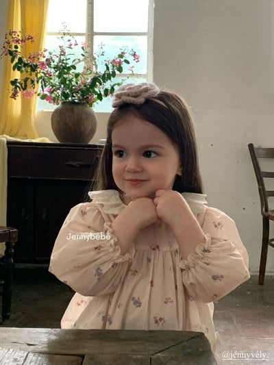 JE550｜(66-120cm) 甜美蕾絲領碎花包屁衣/洋裝15