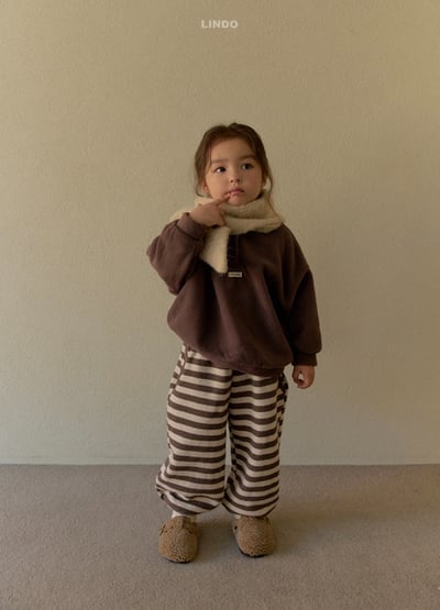 Lindo61｜(80cm-125cm) 條紋束口褲14