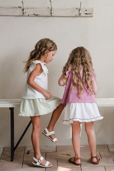 FLO35｜(75-140) 荷葉波浪領上衣8