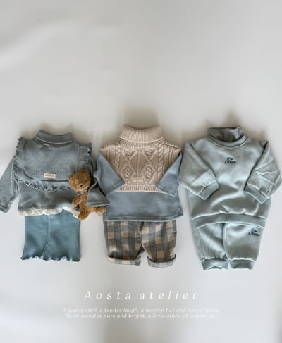 AOSTA53｜(6m-5y) 小孔針織蕾絲上衣14