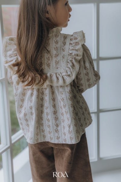 ROA16｜(80cm-120cm) 2色復古碎花長袖上衣13