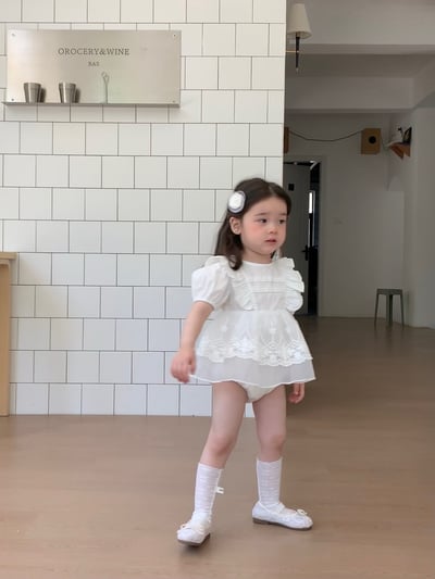 JE37｜(66-90cm) 蕾絲花邊包屁衣23