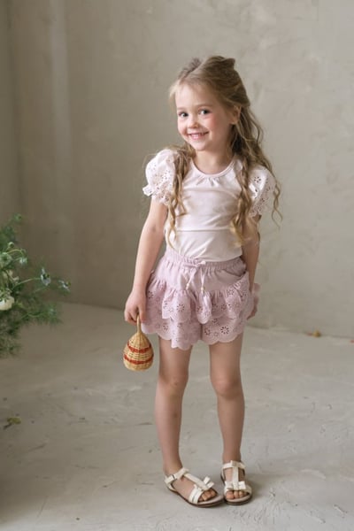 FLO11｜(75-140) 蕾絲鏤空蛋糕褲裙9