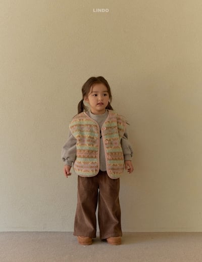 Lindo60｜(80cm-125cm) 燈芯絨直筒寬褲11