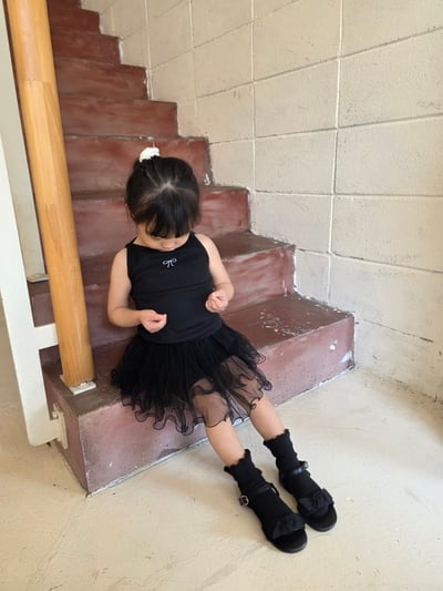 Color09｜(75-115cm) 蝴蝶結印花背心3