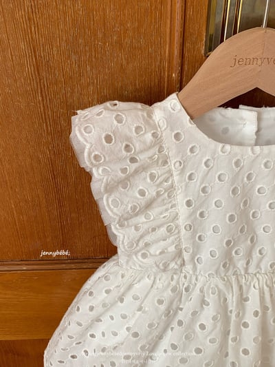 JE725｜(66-120cm) 波點刺繡洋裝包屁衣/洋裝13