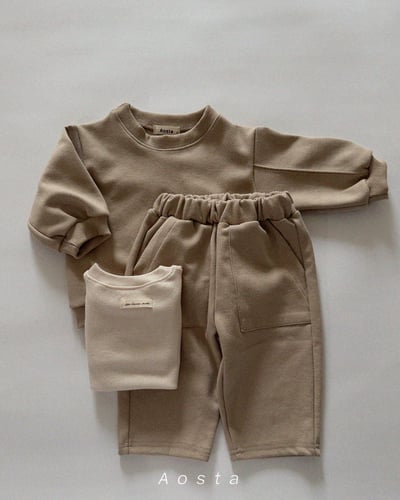 AOSTA07｜(6m-5y) 日常口袋直筒褲18