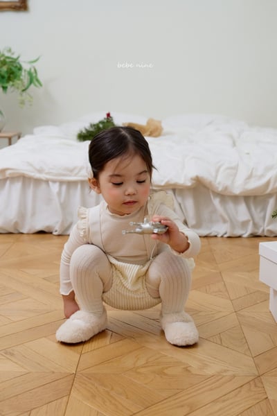 bebe nine51 (55cm-85cm) 2色壓紋吊帶包屁褲7